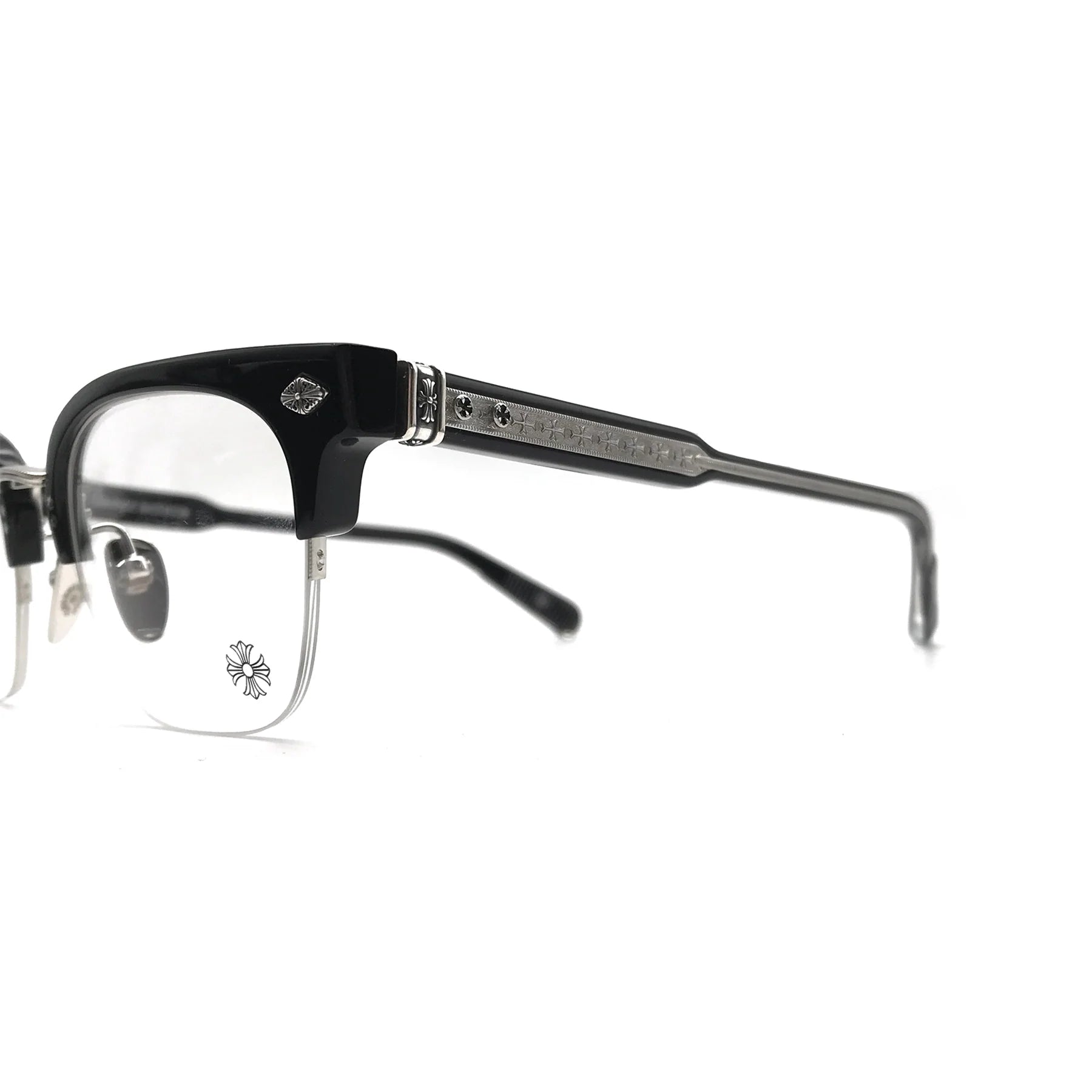 Chromy Rimless Frames Black/Silver