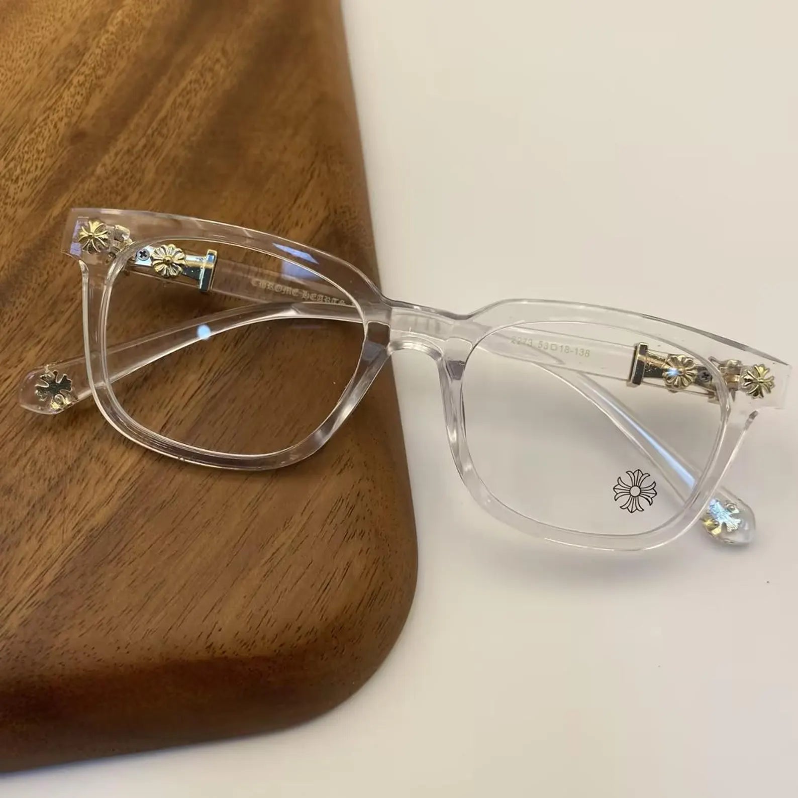 CHROMY Frames Clear/Gold