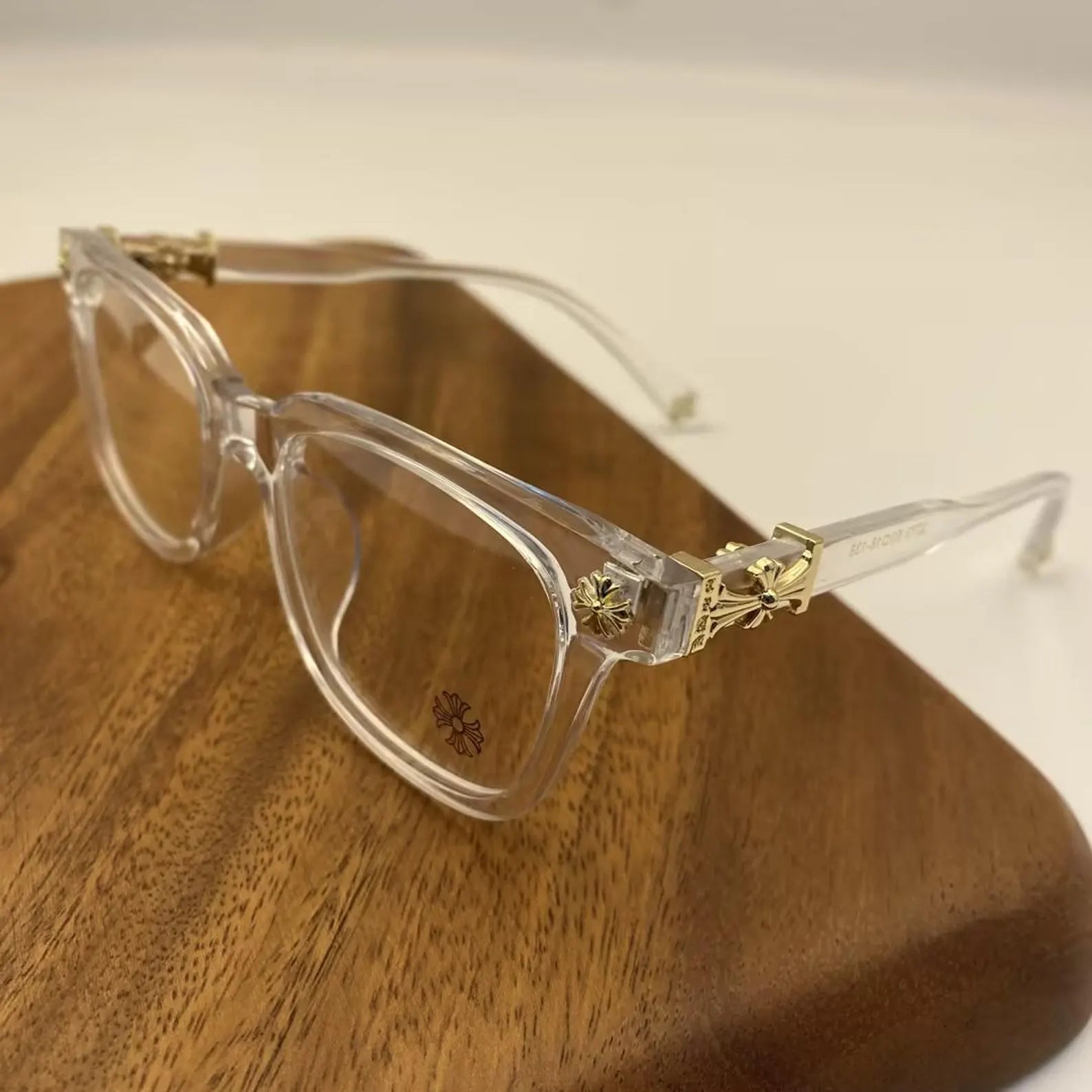 CHROMY Frames Clear/Gold